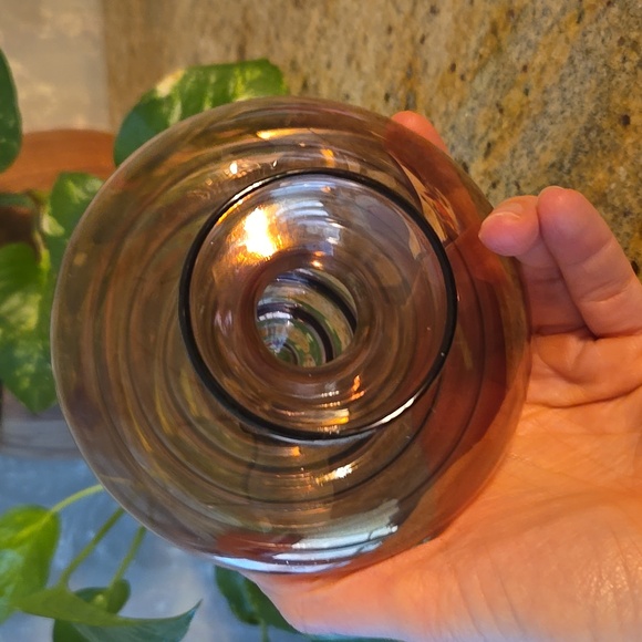 Bombay luster orchid vase art glass - Picture 4 of 6